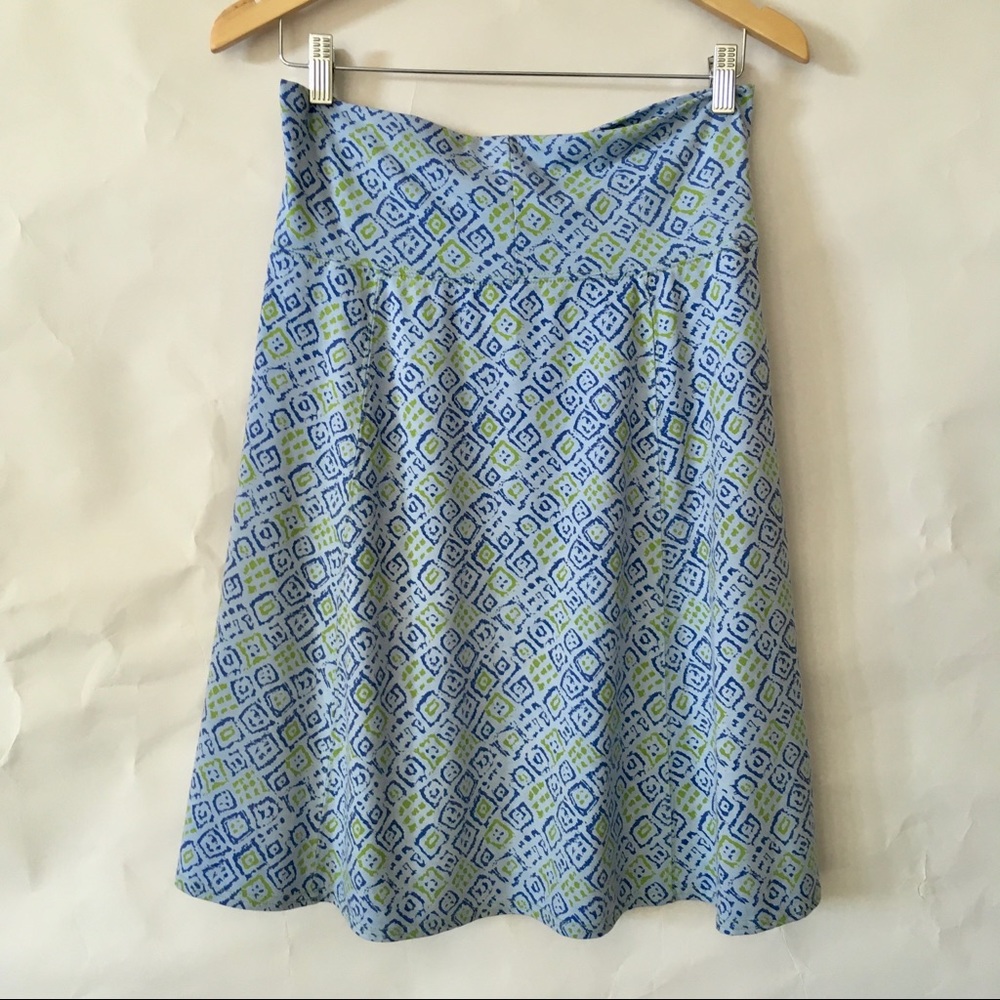 Royal Robbins blue green travel hiking skirt XS - Picture 4 of 5